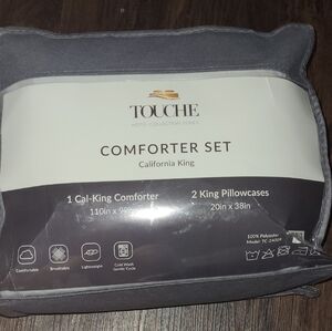Touche Hotel Collection Gray Comforter Set - California King